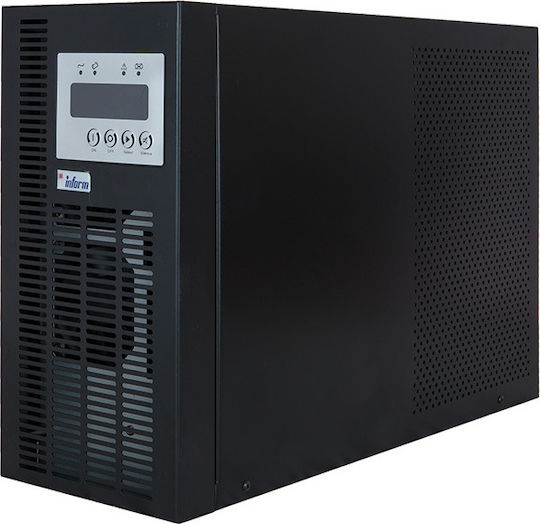 Inform Sinus Premium LCD UPS On-Line 3000VA 2700W με 2 Πρίζες