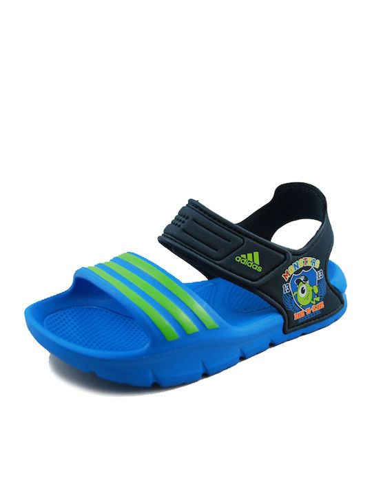 Adidas Πέδιλο Akwah 8 Monsters Încălțăminte pentru Plajă pentru Copii Albastre