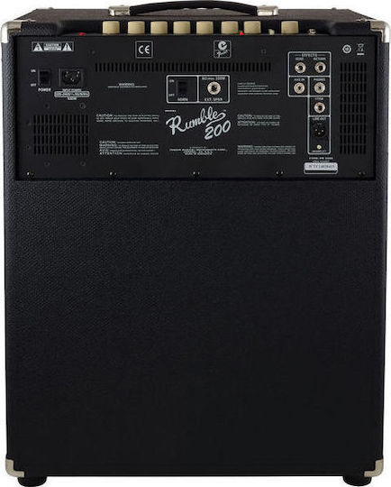 Fender Rumble 200 Combo Ενισχυτής Ηλεκτρικού Μπάσου 1 x 15" 200W Μαύρος