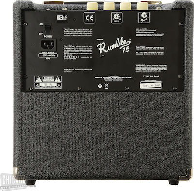 Fender Rumble 15 V3 Combo Ενισχυτής Ηλεκτρικού Μπάσου 1 x 8" 15W Μαύρος