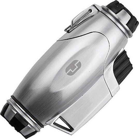 True Utility FireWire TurboJet Winddichter Feuerzeug Flamme Typ Jet in Silber Farbe