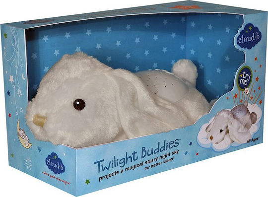 Cloud b Sleep Toy Plush Bunny with Projector made of Fabric with Lights for 0++ Months