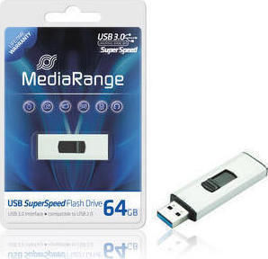 MediaRange 64GB USB 3.0 Stick Weiß