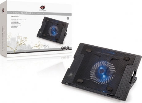 Conceptronic Cooling Pad για Laptop έως 17" με 1 Ανεμιστήρα και Φωτισμό (CNBCOOLSTAND1F)
