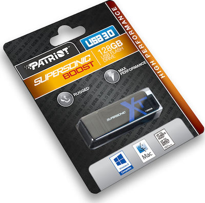 Patriot Supersonic Boost XT 128GB USB 3.0 Stick Μαύρο