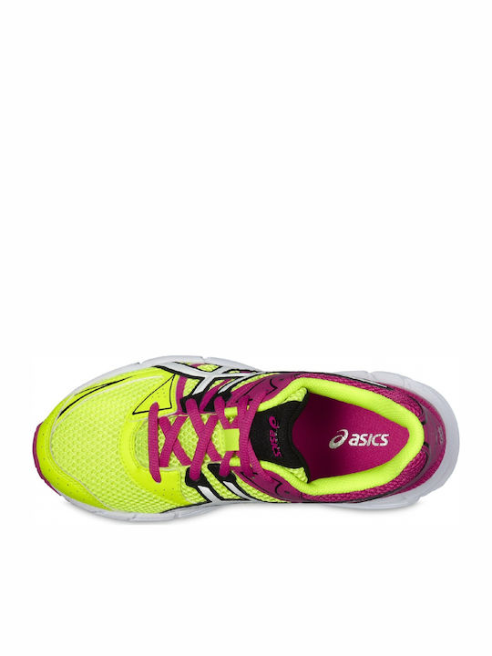 GEL PULSE 6 Kids Sports Shoes Running with Laces Yellow