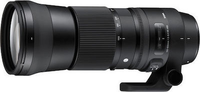 Sigma Пълен кадър Камерен Обектив 150-600mm F5-6.3 DG OS HSM Contemporary Телефото / Телеувеличение за Никон Ф Монтаж Черен