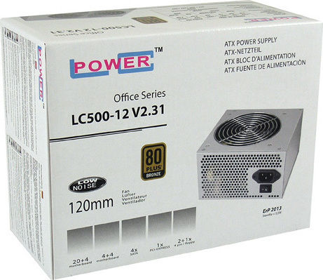 LC-Power LC500-12 rev. 2.31 400W Μαύρο Τροφοδοτικό Υπολογιστή Full Wired 80 Plus Bronze