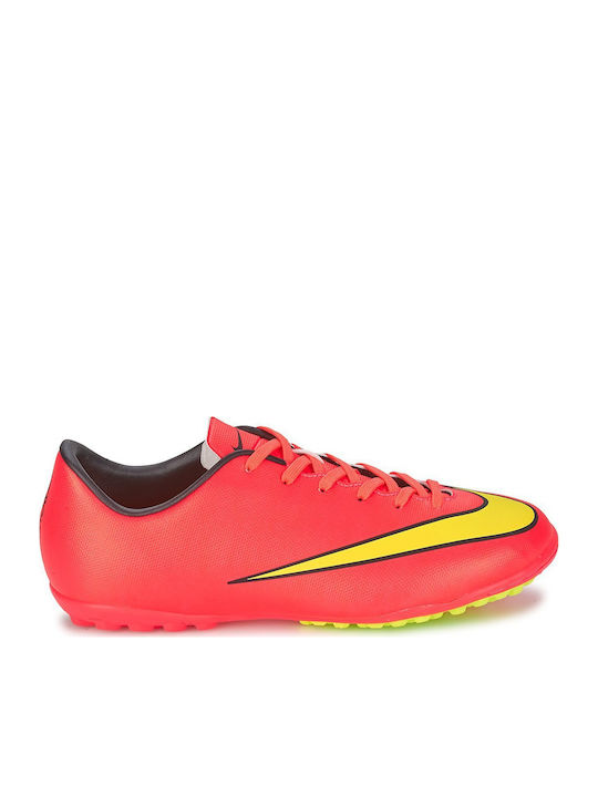 Nike Παιδικά Ποδοσφαιρικά Παπούτσια Rasen ohne Schnürsenkel Rot