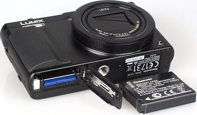 Panasonic Lumix DMC-TZ70 Compact Φωτογραφική Μηχανή 12.1MP Οπτικού Ζουμ 30x με Οθόνη 3" και Ανάλυση Video Full HD (1080p) Μαύρη
