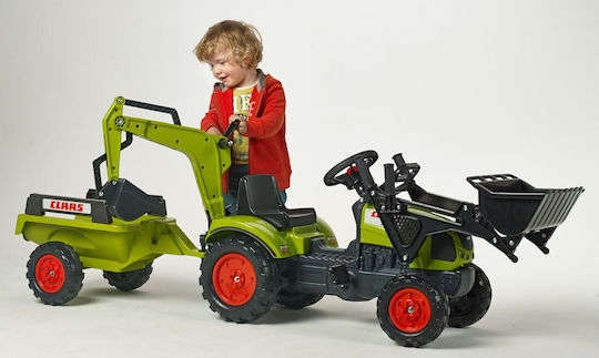 Kinder Bagger Claas Arion 410 Fuß zu Boden mit Pedal Grün