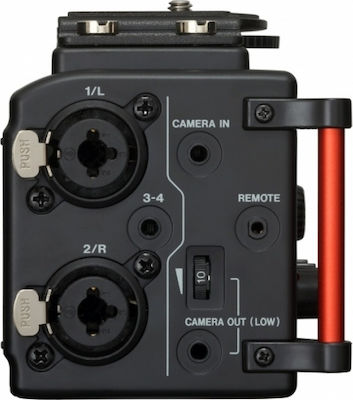 Tascam DR-60D MkII Πολυκάναλος Ψηφιακός Φορητός Εγγραφέας Μπαταρίας/Ρεύματος για Εγγραφή σε Κάρτα Μνήμης με Διάρκεια Εγγραφής 5 Ώρες, Phantom Power και Τροφοδοσία USB