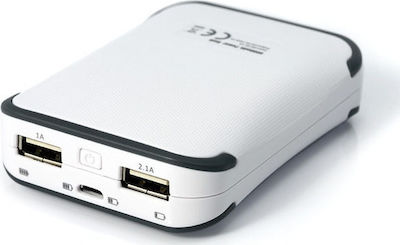 GoodRAM P661 Power Bank 6600mAh cu 2 Porturi USB-A Alb