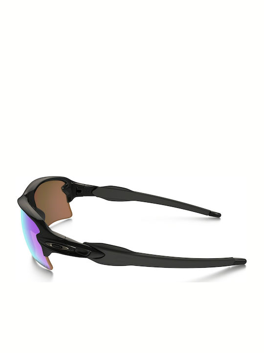 Oakley Flak 2.0 XL Prizm Golf Мъжки Слънчеви Очила с Черна Пластмасова Рамка и Лилави Огледални Стъкла OO9188-05