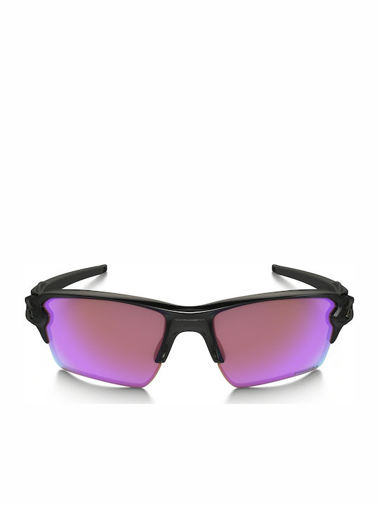 Oakley Flak 2.0 XL Prizm Golf Мъжки Слънчеви Очила с Черна Пластмасова Рамка и Лилави Огледални Стъкла OO9188-05
