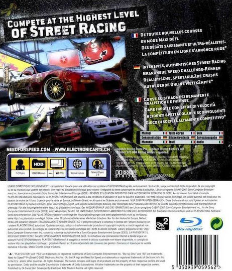 Need Speed Prostreet PS3