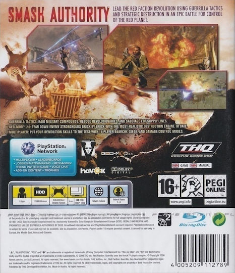 Red Faction Guerrilla PS3