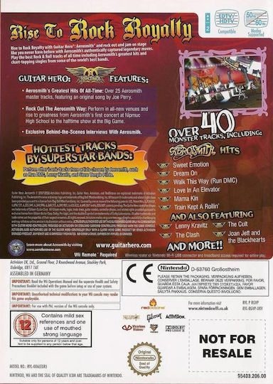 Guitar Hero Aerosmith Wii