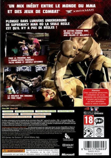Supremacy MMA Xbox 360 Game