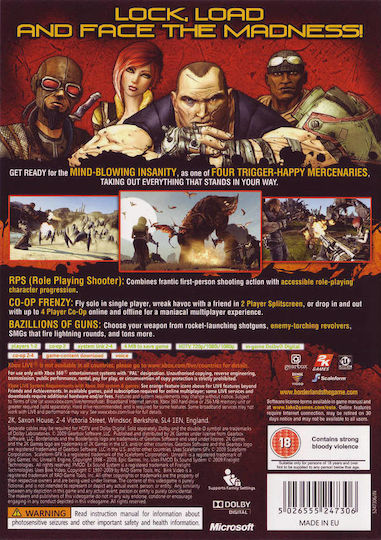 Borderlands Xbox 360 Game