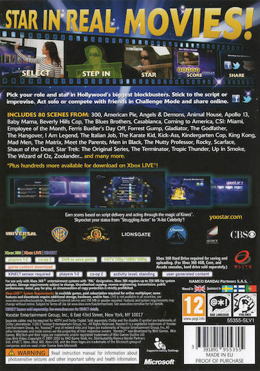 Yoostar 2: In The Movies Xbox 360 Game