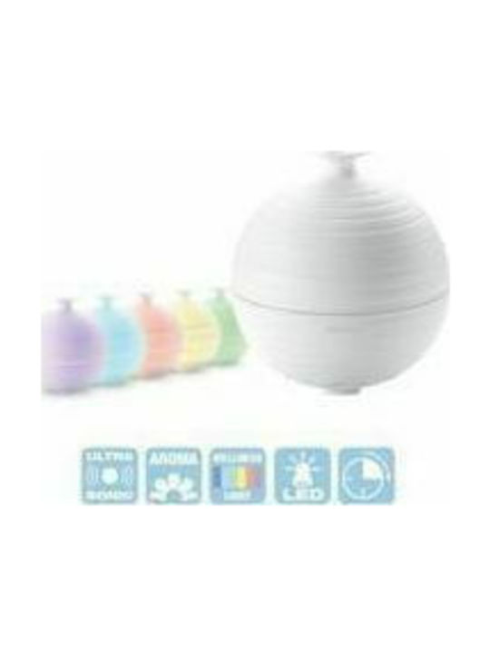 Medisana LED Aromatherapie-Diffusor Ultraschall mit Timer Weiß 300ml 60082