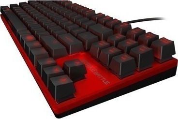 Ozone Strike Battle Gaming Tastatur Tenkeyless mit Beleuchtete Tasten (Englisch US) Rot