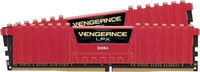 Corsair Vengeance LPX 8GB DDR4 RAM με 2 Modules (2x4GB) και Ταχύτητα 2133 για Desktop