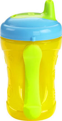 Fisher Price Travel Cup with Soft Spout 236ml, 6m+ Educational Sippy Cup Plastic with Handles Yellow for 6m+m+ 236ml Y3540