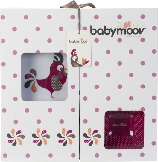 Babymoov Σετ Φαγητού Lovely Bird από Μελαμίνη Μωβ 5τμχ