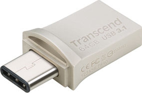 Transcend JetFlash 890 32GB USB 3.1 Stick Ασημί