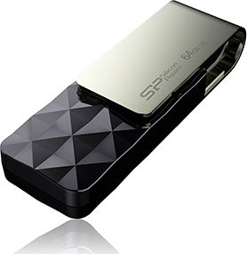 Silicon Power Blaze B30 64GB USB 3.0 Stick Black