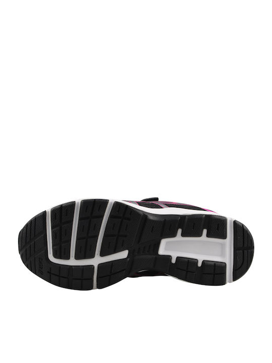 Pre Galaxy 8 Kids Sports Shoes Running with Hoop & Loop Closure Black