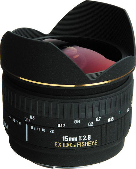 Sigma Camera Lens 15mm F2.8 EX DG Diagonal Fisheye (Sony A-Mount) Fisheye / Macro for Sony A Mount Black