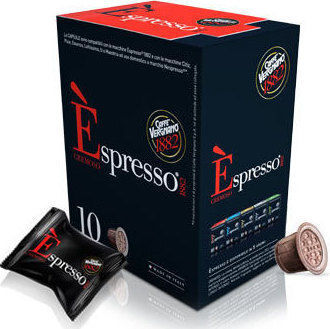Caffe Vergnano 1882 Κάψουλες Espresso Cremoso Cremoso Συμβατές με Μηχανή Nespresso 10caps