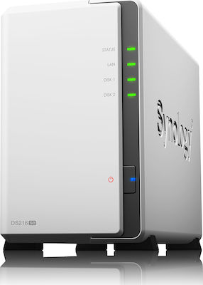 Synology DiskStation Ds216se NAS Tower with 2 Number of Spit for HDD/SSD