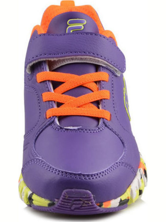 Fila Kids Sports Shoes Running Swype Camo Purple