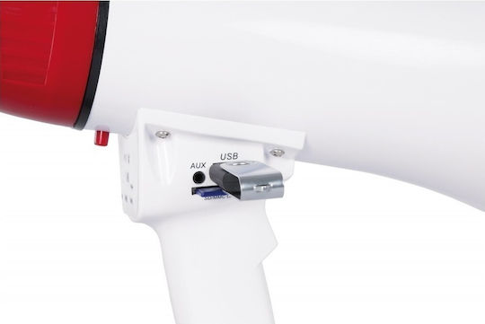 Vonyx MEG045 Megaphon Leistung 40W USB MP3-Player und Klangtönen in Weiß Farbe