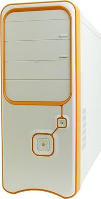 Gembird CCC-P4-H15 Midi Tower Κουτί Υπολογιστή Λευκό