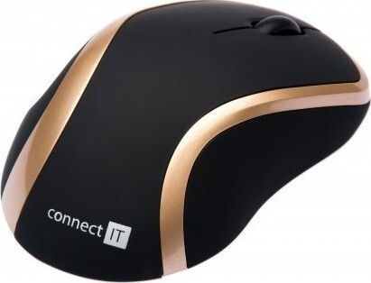 Connect IT Wireless Laser Mouse WM2200 Gold Wireless Mouse Aur