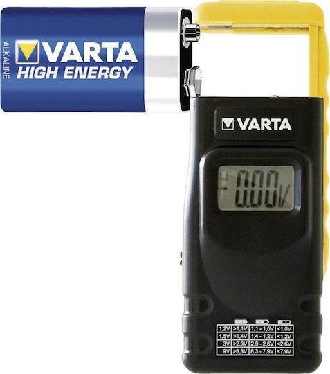 Varta 00891101401 Digital Battery Tester with Battery Size Adjustment Lever
