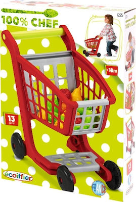 Ecoiffier Kids Shop Καρότσι Super Market 12pcs