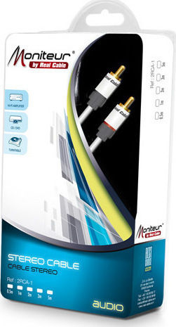 Real Cable Cable RCA male - RCA male 0.5m 2RCA-1/0.5