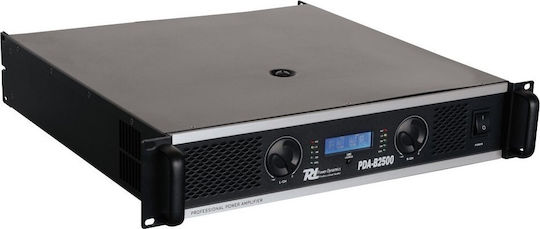 Power Dynamics PDA-B2500 PA Power Amplifier 2 Channels 1200W/4Ω 800W/8Ω with Cooling System Black