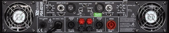 Power Dynamics PDA-B2500 Τελικός Ενισχυτής PA 2 Καναλιών 1200W/4Ω 800W/8Ω με Σύστημα Ψύξης 171.196