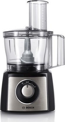 Bosch Multifunctional Food Processor 800W with Pot 2.3lt and Jug Blender Black