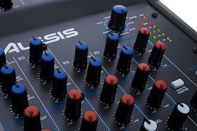 Alesis MultiMix 8 USB FX Analogmischpult 8 Kanäle mit Phantom Power & 4 XLR-Eingänge