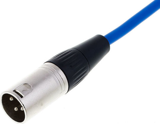 The Sssnake SM10BL XLR-Kabel XLR-Stecker – XLR-Buchse Blau 10 m SM10BL