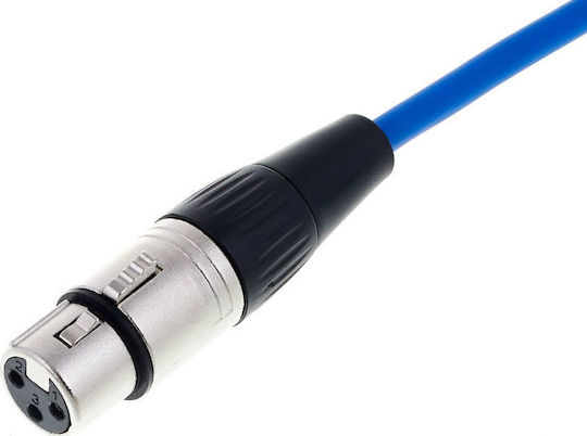 The Sssnake SM10BL XLR-Kabel XLR-Stecker – XLR-Buchse Blau 10 m SM10BL