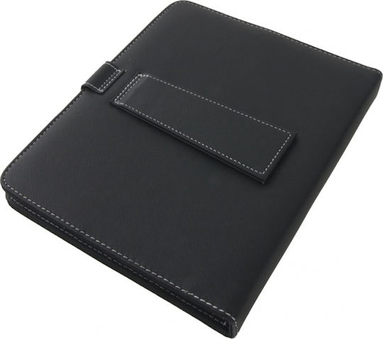 Esperanza EK124 Flip Cover cu Tastatură în Engleză SUA Neagră Universal 9.7"